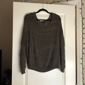 See through hunter green top